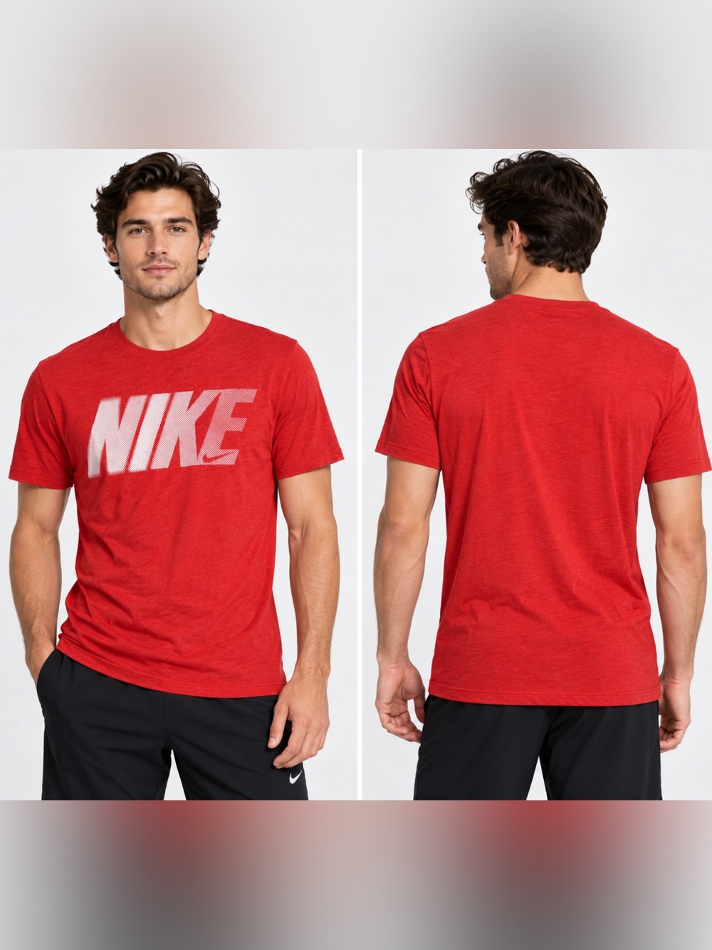Nike Red Short Sleeve Logo Tee